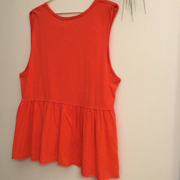 ❤️Free People Summer Orange Top - Picture 7 of 10